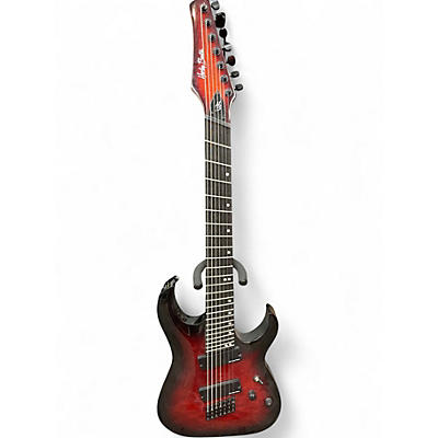 Used Harley Benton FANFRET-7 TBP DLX 2 Color Sunburst Solid Body Electric Guitar