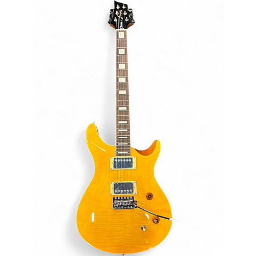 Used Harley Benton FFSP Yellow Top Flame Solid Body Electric Guitar Yellow Top Flame