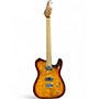 Used Harley Benton FUSION T FLAME BENGAL BURST Solid Body Electric Guitar FLAME BENGAL BURST