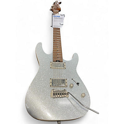 Harley Benton Used Harley Benton Fusion III HH Roasted Pro Series Silver Sparkle Solid Body Electric Guitar