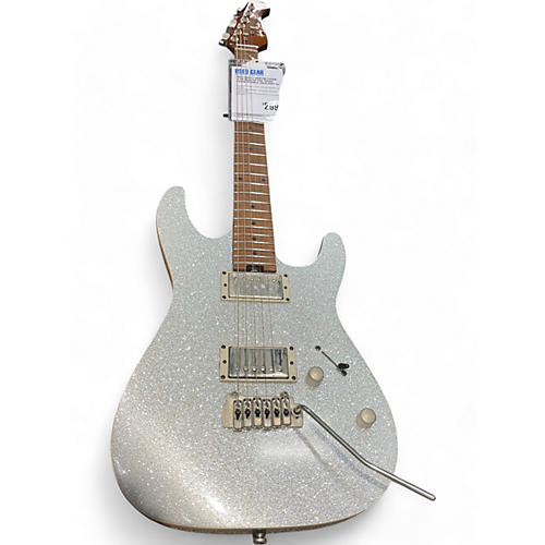 Harley Benton Used Harley Benton Fusion III HH Roasted Pro Series Silver Sparkle Solid Body Electric Guitar Silver Sparkle