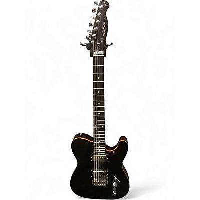 Used Harley Benton Fusion T Black Solid Body Electric Guitar