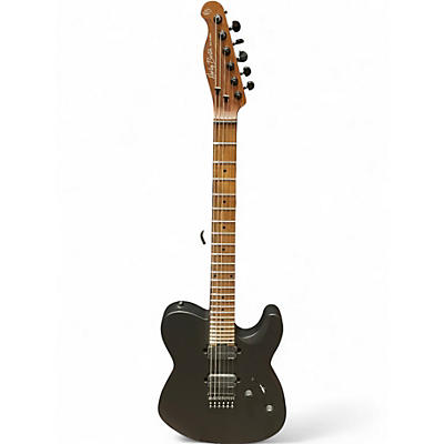 Used Harley Benton Fusion-T EMG Black Solid Body Electric Guitar