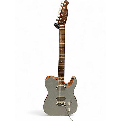 Used Harley Benton Fusion T HH Silver Sparkle Solid Body Electric Guitar