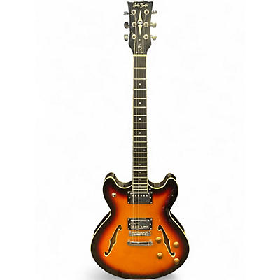 Used Harley Benton H3 Tobacco Sunburst Hollow Body Electric Guitar