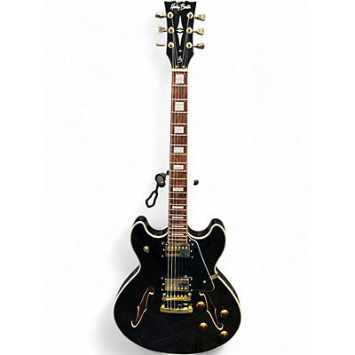 Used Harley Benton HB-35 Black Hollow Body Electric Guitar