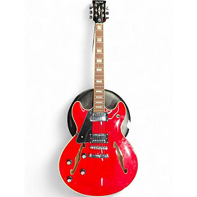 Used Harley Benton HB35 LH RED  Hollow Body Electric Guitar