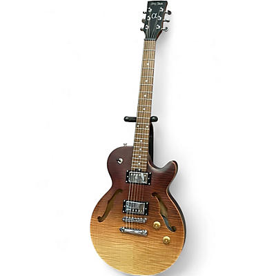 Used Harley Benton LP Hollow Body Frost Flame Hollow Body Electric Guitar