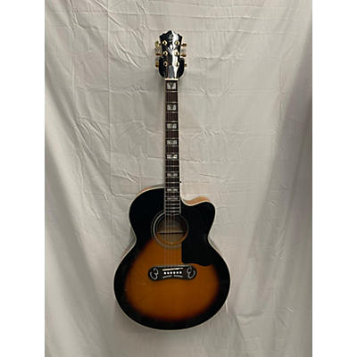Used Harley Benton Line King Ce Vs Natural Acoustic Guitar