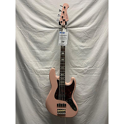 Used Harley Benton MV-4P Shell Pink Electric Bass Guitar