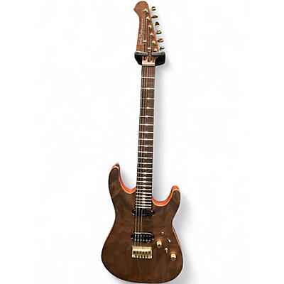 Used Harley Benton Max Fusion Signature WN Walnut Solid Body Electric Guitar