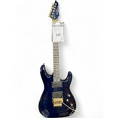 Used Harley Benton Progressive Series Blue Solid Body Electric Guitar