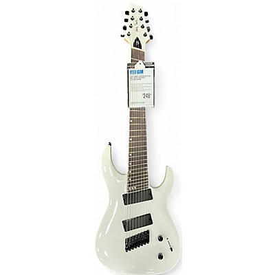 Used Harley Benton R458 Fan Fret WHITE Solid Body Electric Guitar