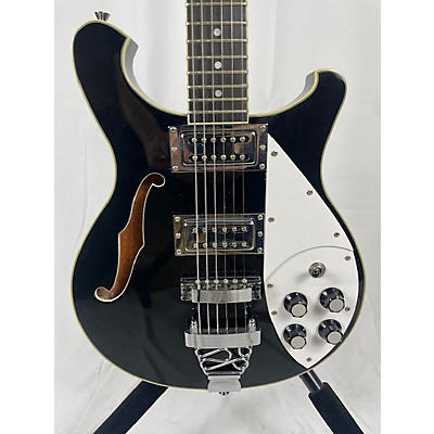 Used Harley Benton RB600 Black Hollow Body Electric Guitar