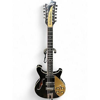 Used Harley Benton RB612 12 STRING Black Hollow Body Electric Guitar