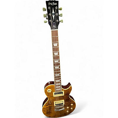 Used Harley Benton SC-550 II DELUXE FLAME MAPLE TOBACCO SUNBURST Solid Body Electric Guitar