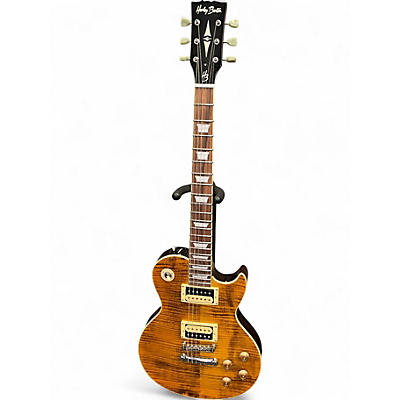 Used Harley Benton SC-550 II DELUXE FLAME MAPLE TOBACCO SUNBURST Solid Body Electric Guitar
