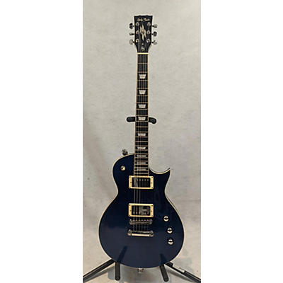 Used Harley Benton SC Custom Blue Solid Body Electric Guitar