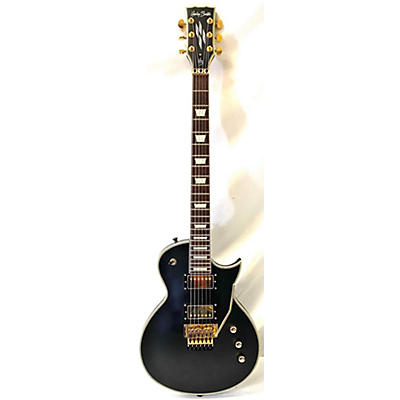 Used Harley Benton SC Custom FR Satin Black Solid Body Electric Guitar