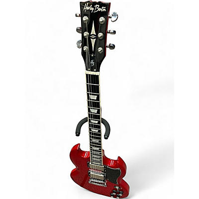 Used Harley Benton SG Style Red Solid Body Electric Guitar