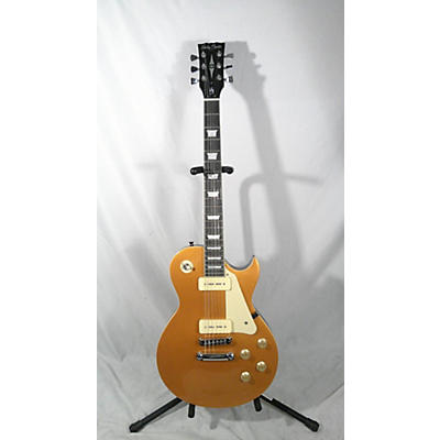 Used Harley Benton Sc-400 Sgt Gold Top Solid Body Electric Guitar