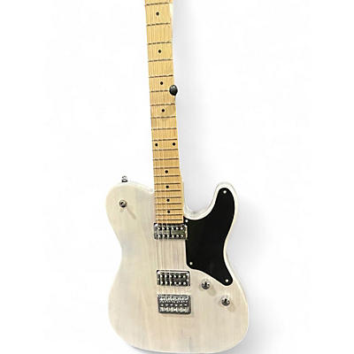 Used Harley Benton TE-90 FLT Clear white Solid Body Electric Guitar