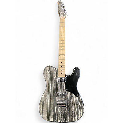 Used  Harley Benton TE-90FLT Black and White Solid Body Electric Guitar