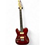 Used Harley Benton TE-90QM Trans Crimson Red Hollow Body Electric Guitar Trans Crimson Red