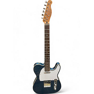 Used Harley Benton TE62BD VT Series Lake Placid Blue Solid Body Electric Guitar