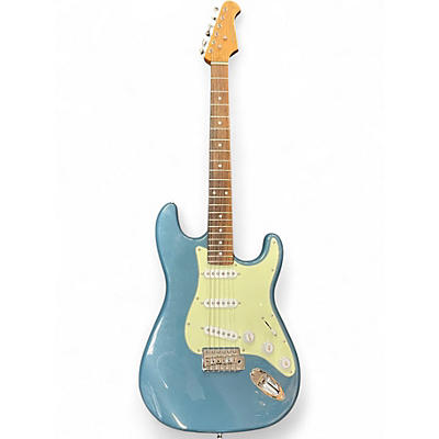 Used Harley Benton VT H3 S STYLE LIGHT BLUE Solid Body Electric Guitar