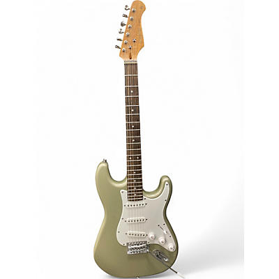 Used Harley Benton VT SERIES S STYLE LIGHT GREEN METALLIC Solid Body Electric Guitar