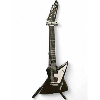 Used Harley Benton classic series explorer Black Solid Body Electric Guitar