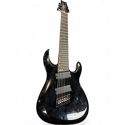 Used Harley Benton eight string Black Solid Body Electric Guitar
