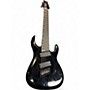 Used Harley Benton eight string Black Solid Body Electric Guitar Black