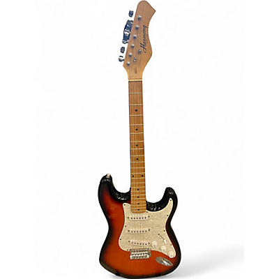 Used Harmony 02802 Stratocaster 2 Tone Sunburst Solid Body Electric Guitar