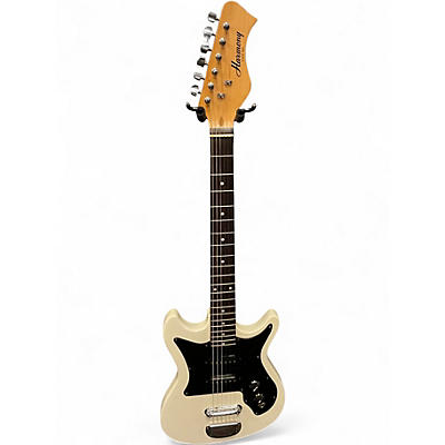 Used Harmony 02813 Alpine White Solid Body Electric Guitar