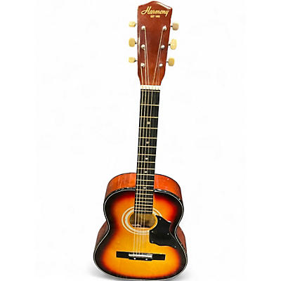 Used Harmony 0401MHU 2 Color Sunburst Acoustic Guitar