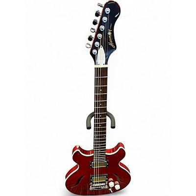 Used Harmony COMET CHERRY Hollow Body Electric Guitar
