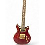 Used Harmony Flower Pot inlay Red Solid Body Electric Guitar Red