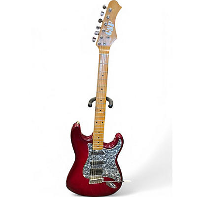 Used Harmony GSF Red Solid Body Electric Guitar