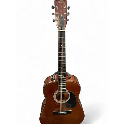 Used Harmony H160E Natural Acoustic Electric Guitar
