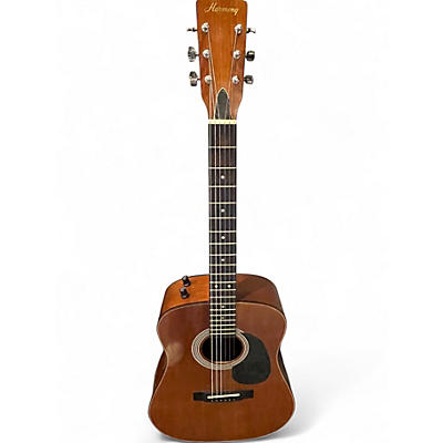 Used Harmony H162E Natural Acoustic Electric Guitar