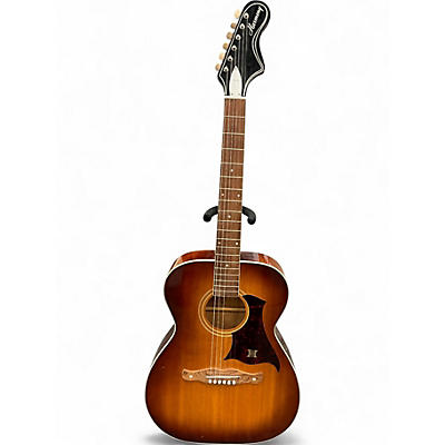 Used Harmony H168 Cherry Sunburst Acoustic Guitar