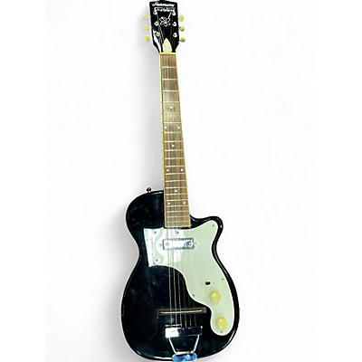 Used Harmony H44 STRATOTONE REISSUE Black Solid Body Electric Guitar