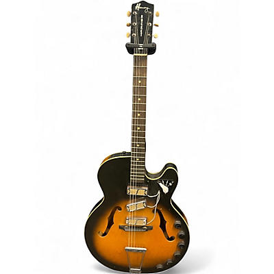 Used Harmony H59 Rocket 2 Tone Sunburst Hollow Body Electric Guitar