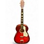 Used Harmony H641 Cherry Red Sunburst Acoustic Guitar Cherry Red Sunburst