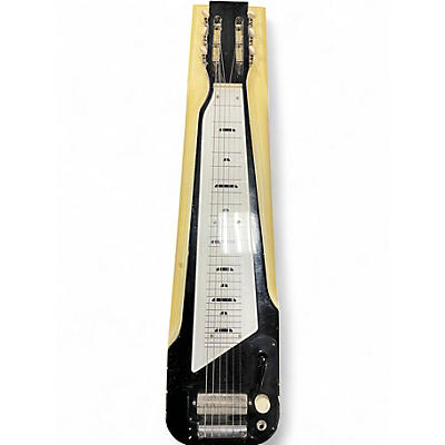 Used Harmony H7 ROY SMECK LAPSTEEL IVORY AND BLACK Lap Steel