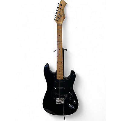 Used Harmony H80T Black Solid Body Electric Guitar