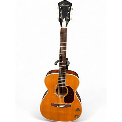 Used Harmony HC55 Natural Acoustic Electric Guitar