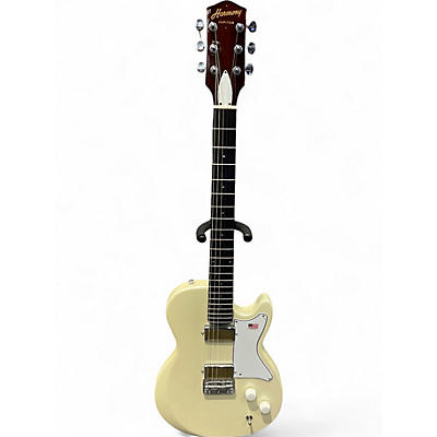 Used Harmony JUPITER Vintage White Solid Body Electric Guitar